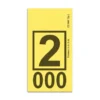 1 (1) Caja de Etiquetas Cuadradas para Limpieza en Seco (1,000/Caja) Varios colores y numeros