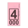 3 (3) Caja de Etiquetas Cuadradas para Limpieza en Seco (1,000/Caja) Varios colores y numeros