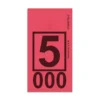 4 (4) Caja de Etiquetas Cuadradas para Limpieza en Seco (1,000/Caja) Varios colores y numeros
