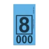 7 (1) Caja de Etiquetas Cuadradas para Limpieza en Seco (1,000/Caja) Varios colores y numeros