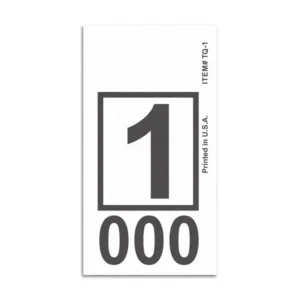 Caja de etiquetas cuadradas para limpieza en seco en lavandería