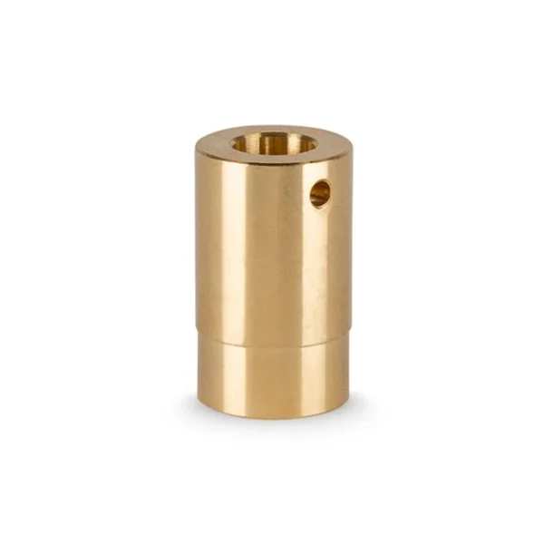 Cápsula de teflón y soporte de disco de latón para reparación de válvulas de vapor.