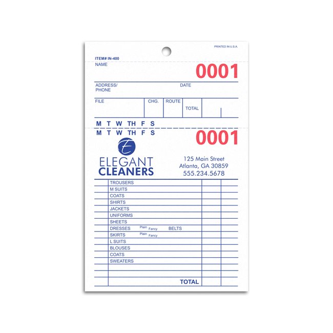 Boletas y Órdenes de Servicio en Papel Químico (Snap-Apart)